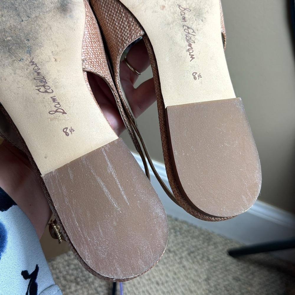 Sam Edelman Tan Slingback Flats - Picture 12 of 16